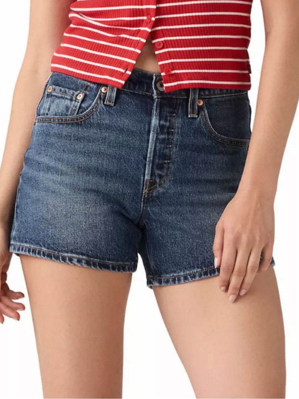 NWOT Levi’s 501 Curve Denim Jean Shorts